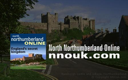 Bamburgh village and castle, Northumberland