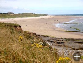 The beach north of Seahouses