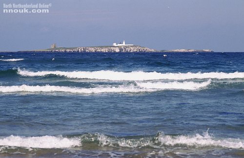 The Farne Islands seen from the beach