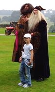 Characters from Harry Potter at Alnwick castle