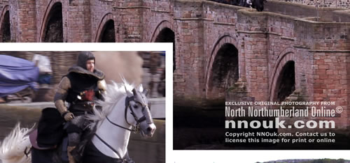 Netflicks shooting a film about Robert the Bruce at Berwick