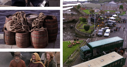Netflicks shooting a film about Robert the Bruce at Berwick