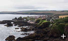 St. Abbs village from St. Abb's Head.